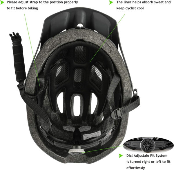 689b45fbe32e239ccb756c423fa0671de5b33753f5eb97d649a19.jpg Exclusky Bike Helmet Mountain Bike Helmet for Adults Lightweight MTB Cycling Helmet for Men Women Adjustable Bicycle Helmet with Visor