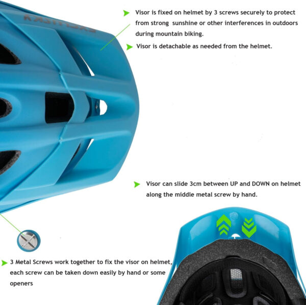 689b46002f0589177dd72fed3e70ba433f4a57389d6f89b2d5f7e.jpg Exclusky Bike Helmet Mountain Bike Helmet for Adults Lightweight MTB Cycling Helmet for Men Women Adjustable Bicycle Helmet with Visor