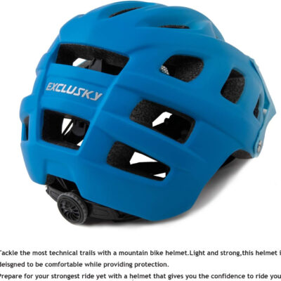 689b46033aa083ed611516f9d9b343f79a2870222da014c585e5d.jpg Exclusky Bike Helmet Mountain Bike Helmet for Adults Lightweight MTB Cycling Helmet for Men Women Adjustable Bicycle Helmet with Visor