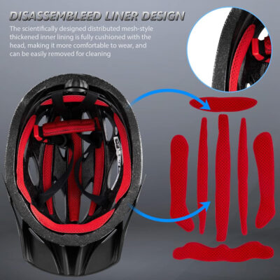 689b47fbd901d7a45ecab9f06b0e1018e8d9f84c178d473c1bede.jpg Bike Helmets for Men - Women Bicycle Helmet Adult - Certified Lightweight Comfort Adjustable Cycling Helmet with Detachable Visor for Mountain Road Biker