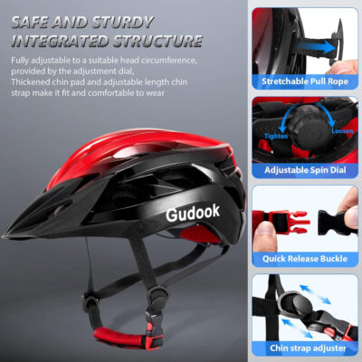 689b48063e327a86cdd9bd939c27f2a71313cfd78442787bcab8d.jpg Bike Helmets for Men - Women Bicycle Helmet Adult - Certified Lightweight Comfort Adjustable Cycling Helmet with Detachable Visor for Mountain Road Biker