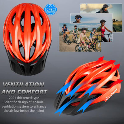 689b480be34f51957c95dbe2a22b70259ad211555265b9f33e8be.jpg Bike Helmets for Men - Women Bicycle Helmet Adult - Certified Lightweight Comfort Adjustable Cycling Helmet with Detachable Visor for Mountain Road Biker