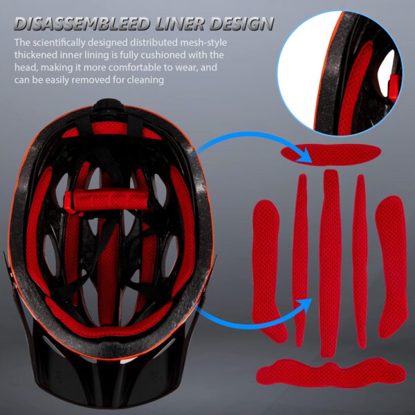 689b480d5d0e2b760620c1eb40cc81403437a8053d0c7de181388.jpg Bike Helmets for Men - Women Bicycle Helmet Adult - Certified Lightweight Comfort Adjustable Cycling Helmet with Detachable Visor for Mountain Road Biker