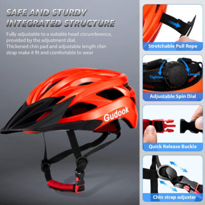 689b480ed72583ded18711b3f684e1dae83e6f98e154389e7e001.jpg Bike Helmets for Men - Women Bicycle Helmet Adult - Certified Lightweight Comfort Adjustable Cycling Helmet with Detachable Visor for Mountain Road Biker