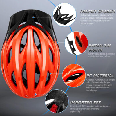 689b48104ac565fdc797c219fc7e95e355a80832e9ea1a3480b8b.jpg Bike Helmets for Men - Women Bicycle Helmet Adult - Certified Lightweight Comfort Adjustable Cycling Helmet with Detachable Visor for Mountain Road Biker