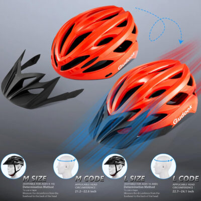 689b4811ad6be639629da0e2013f493c85f32db93baab9e2cdccf.jpg Bike Helmets for Men - Women Bicycle Helmet Adult - Certified Lightweight Comfort Adjustable Cycling Helmet with Detachable Visor for Mountain Road Biker