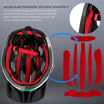 689b481616472ae115c66220aad01bc9126681a43cd1461f8f912.jpg Bike Helmets for Men - Women Bicycle Helmet Adult - Certified Lightweight Comfort Adjustable Cycling Helmet with Detachable Visor for Mountain Road Biker