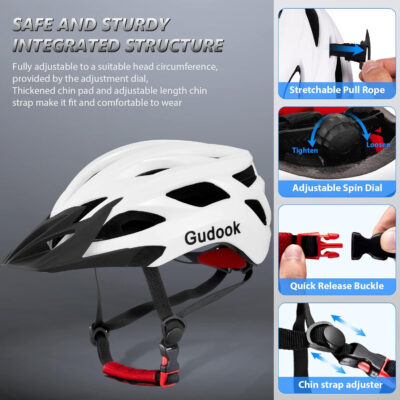 689b482227228b20815fb6954619150d5cda3f7addf709af56d33.jpg Bike Helmets for Men - Women Bicycle Helmet Adult - Certified Lightweight Comfort Adjustable Cycling Helmet with Detachable Visor for Mountain Road Biker