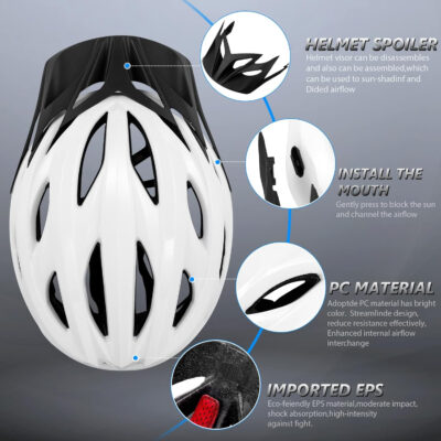 689b482377144ac1314d4b657e72294dbe588133d0b1c522285f0.jpg Bike Helmets for Men - Women Bicycle Helmet Adult - Certified Lightweight Comfort Adjustable Cycling Helmet with Detachable Visor for Mountain Road Biker