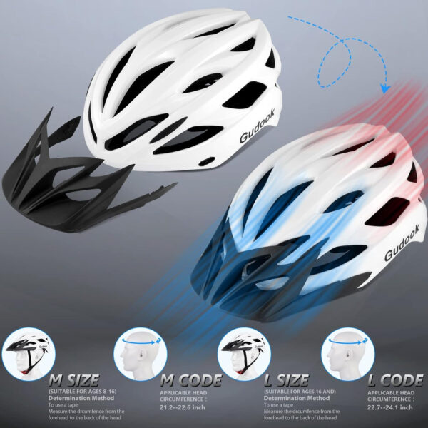 689b4824d61e31f657b676da9a2fdcb046078f31884bf23c1f964.jpg Bike Helmets for Men - Women Bicycle Helmet Adult - Certified Lightweight Comfort Adjustable Cycling Helmet with Detachable Visor for Mountain Road Biker