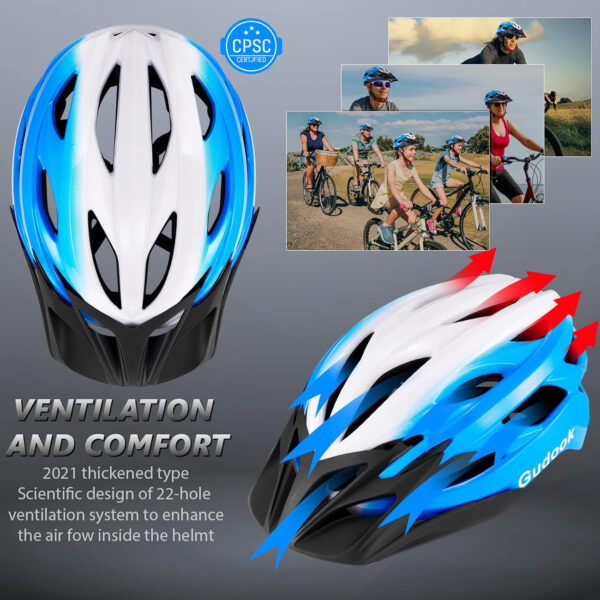689b48279793876eec5fa04dcf9c61fa0c4dd1821b3a9702347b1.jpg Bike Helmets for Men - Women Bicycle Helmet Adult - Certified Lightweight Comfort Adjustable Cycling Helmet with Detachable Visor for Mountain Road Biker