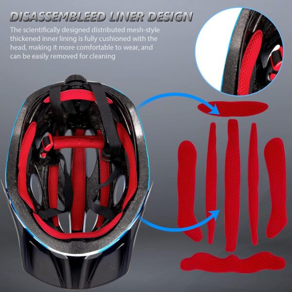 689b48290b8ab003c5b0aa9ecb74b790c2fe5261b90563fb14def.jpg Bike Helmets for Men - Women Bicycle Helmet Adult - Certified Lightweight Comfort Adjustable Cycling Helmet with Detachable Visor for Mountain Road Biker