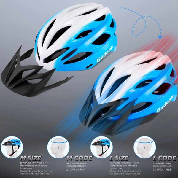 689b482d54ace70ce43d7adf89b417110e32edbd07202638f2647.jpg Bike Helmets for Men - Women Bicycle Helmet Adult - Certified Lightweight Comfort Adjustable Cycling Helmet with Detachable Visor for Mountain Road Biker