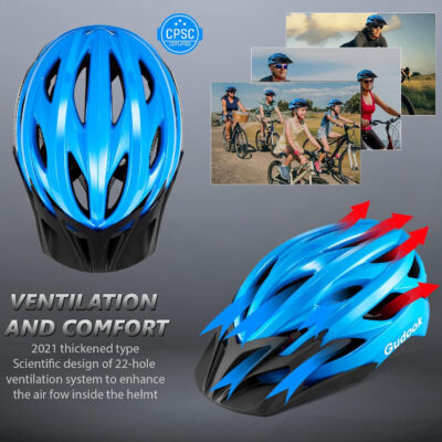 689b48308c40f0799bcae1464655385aaea6d0b13e8753926cb55.jpg Bike Helmets for Men - Women Bicycle Helmet Adult - Certified Lightweight Comfort Adjustable Cycling Helmet with Detachable Visor for Mountain Road Biker
