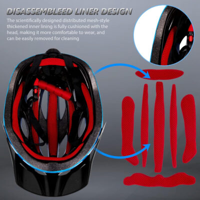 689b48322027aeabb5df93ca5946b872379bb35c6fcf392dae1dd.jpg Bike Helmets for Men - Women Bicycle Helmet Adult - Certified Lightweight Comfort Adjustable Cycling Helmet with Detachable Visor for Mountain Road Biker
