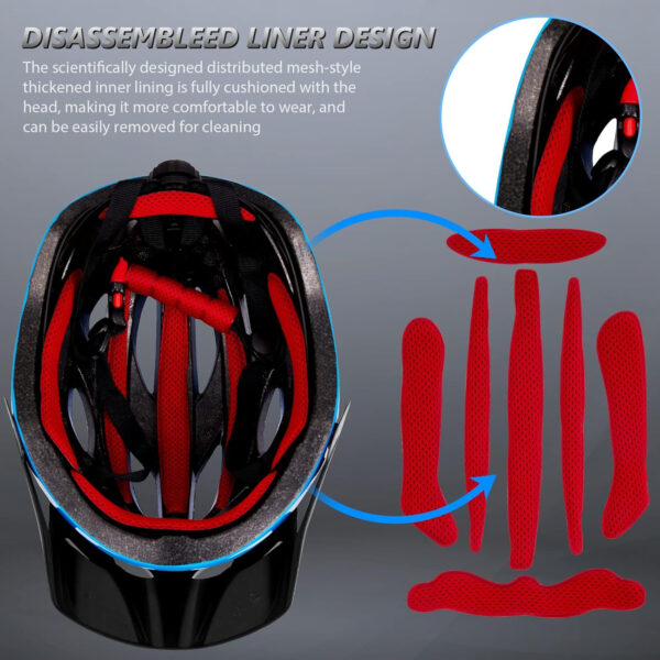 689b48322027aeabb5df93ca5946b872379bb35c6fcf392dae1dd.jpg Bike Helmets for Men - Women Bicycle Helmet Adult - Certified Lightweight Comfort Adjustable Cycling Helmet with Detachable Visor for Mountain Road Biker