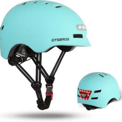 689b4baa7e58bcbeca33b0cbcdf48a2a2c8183476b8134c466a5b.jpg Bike Helmets for Adults - Front and Rear LED Lights Adjustable Bicycle Helmet for Adults Men Women Scooter Helmet for Commuting, Road Biking, Skating, Scooter
