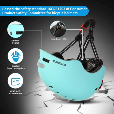 689b4bb058b35d199e9d9f4bd5d226a9cc60419ee75d3ff875abf.jpg Bike Helmets for Adults - Front and Rear LED Lights Adjustable Bicycle Helmet for Adults Men Women Scooter Helmet for Commuting, Road Biking, Skating, Scooter