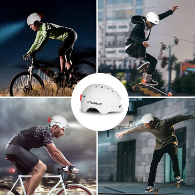 689b4bbb9df1d827690bf16f34b8e7383e0c939f3a03982ae9f0b.jpg Bike Helmets for Adults - Front and Rear LED Lights Adjustable Bicycle Helmet for Adults Men Women Scooter Helmet for Commuting, Road Biking, Skating, Scooter