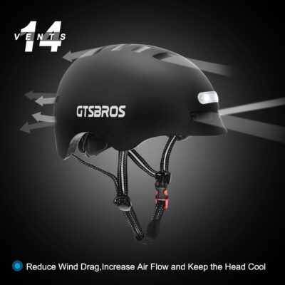 689b4bc1c8949ec4cd66c400b9d04b4291fd0b7ca97582279ef43.jpg Bike Helmets for Adults - Front and Rear LED Lights Adjustable Bicycle Helmet for Adults Men Women Scooter Helmet for Commuting, Road Biking, Skating, Scooter