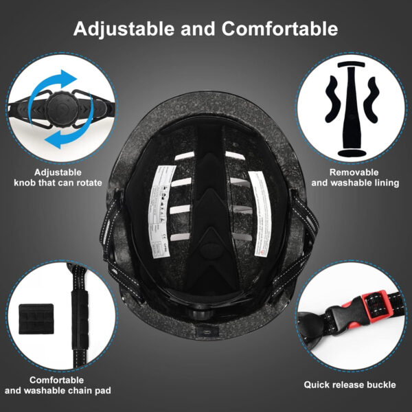 689b4bc3439244c799d1d5af536eb5aeec70511d2b45edc170c3d.jpg Bike Helmets for Adults - Front and Rear LED Lights Adjustable Bicycle Helmet for Adults Men Women Scooter Helmet for Commuting, Road Biking, Skating, Scooter