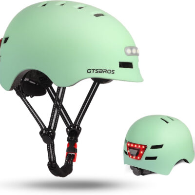689b4bc65f49aa2f9ecdeade6cfbde7a7ab76ecd0bb8c4fb21ce2.jpg Bike Helmets for Adults - Front and Rear LED Lights Adjustable Bicycle Helmet for Adults Men Women Scooter Helmet for Commuting, Road Biking, Skating, Scooter