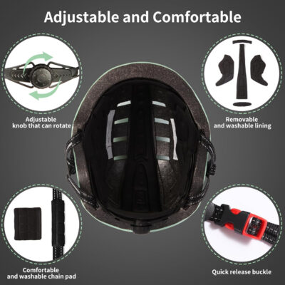 689b4bccadb05eb6884ed09860522a06a25a7092563845a033ef6.jpg Bike Helmets for Adults - Front and Rear LED Lights Adjustable Bicycle Helmet for Adults Men Women Scooter Helmet for Commuting, Road Biking, Skating, Scooter
