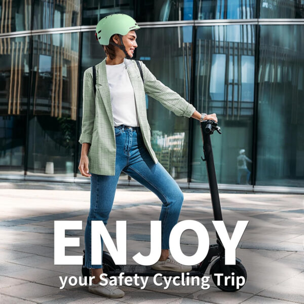 689b4bce642cf7d69d646a20882d0b59df7511acebe41cd7f8ad8.jpg Bike Helmets for Adults - Front and Rear LED Lights Adjustable Bicycle Helmet for Adults Men Women Scooter Helmet for Commuting, Road Biking, Skating, Scooter