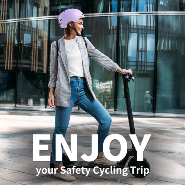 689b4be2a23553e776aaa61308cf380b439532e54d5332b06d844.jpg Bike Helmets for Adults - Front and Rear LED Lights Adjustable Bicycle Helmet for Adults Men Women Scooter Helmet for Commuting, Road Biking, Skating, Scooter