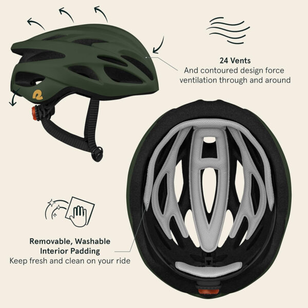 689b4c549b45fbd0c8d364c80d03616f39555a9e8fb47a2eb0775.jpg Retrospec Silas Adult Bike Helmet with Light for Men & Women - Lightweight, Comfortable
