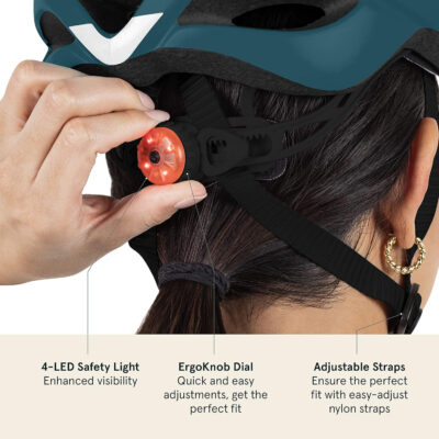 689b4c69bb89be8de61a9370432ae0d747c18ec5f61b524dac6a0.jpg Retrospec Silas Adult Bike Helmet with Light for Men & Women - Lightweight, Comfortable