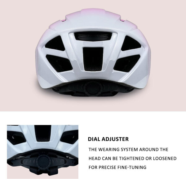 Adult Bike Helmet for Men Women Ages 14 and Up, Streamlined Design with Snap On/Off Visor Moisture-Washable Lining, Bicycle Cycling Helmets Can Fit Head Circumference 58-62cm