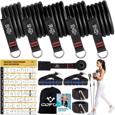 689b4d89d0cb6655f49dcd3b7dd7c0ba817a7d782ac25411f3790.jpg Resistance Bands with Handles for Women, 5 Level Exercise Bands Workout Bands for Physical Therapy, Yoga, Pilates, Door Anchor, Storage Pouch
