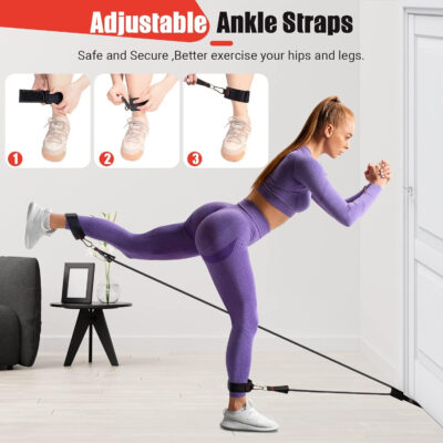 689b4d9b8fd591b63c2ead525f07fe42f95a623b49cad67613f41.jpg Resistance Bands with Handles for Women, 5 Level Exercise Bands Workout Bands for Physical Therapy, Yoga, Pilates, Door Anchor, Storage Pouch