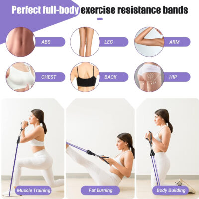 689b4da6600f6020feb983bdb6bbae1ce867bb12e03097ef3dbc6.jpg Resistance Bands with Handles for Women, 5 Level Exercise Bands Workout Bands for Physical Therapy, Yoga, Pilates, Door Anchor, Storage Pouch