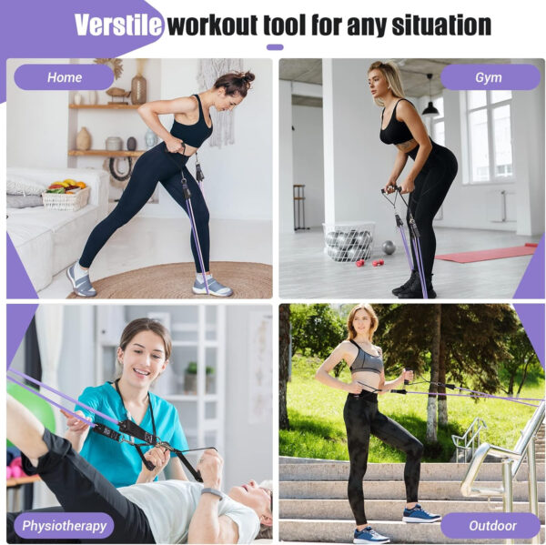 689b4da7d2bac71d20e8c4eb281e93e2c97c9f052d839e44cad3b.jpg Resistance Bands with Handles for Women, 5 Level Exercise Bands Workout Bands for Physical Therapy, Yoga, Pilates, Door Anchor, Storage Pouch