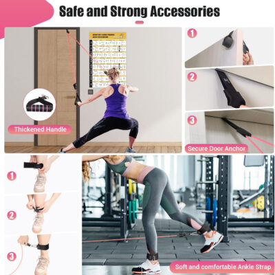 689b4daf578e1da4d35af4afdb0e1a90b665f61a3ee99eb680f22.jpg Resistance Bands with Handles for Women, 5 Level Exercise Bands Workout Bands for Physical Therapy, Yoga, Pilates, Door Anchor, Storage Pouch