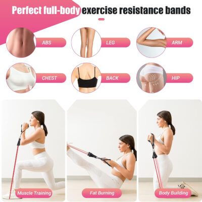 689b4db0dddc0568a9e73149a78075004c12900cb77ee118ac840.jpg Resistance Bands with Handles for Women, 5 Level Exercise Bands Workout Bands for Physical Therapy, Yoga, Pilates, Door Anchor, Storage Pouch