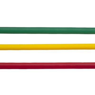689b4e090135d598942349073dc44d84c69d3ab21f9a3452988f6.jpg THERABAND Resistance Tubes, Professional Latex Elastic Tubing, Upper & Lower Body, Core Exercise, Physical Therapy, Lower Pilates, At-Home Workouts, & Rehab, 5 Foot, Yellow, Red, & Green, Beginner Set
