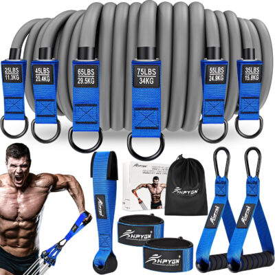 689b4f0076830ebb373a5f314f0638c2320fbe9958dee9d90ad5f.jpg HPYGN Resistance Bands, Heavy Exercise Bands with Handles, Fitness Bands for Working Out, Workout Bands for Men, Weight Bands Set for Muscle Training, Strength, Slim, Yoga, Home Gym Equipment