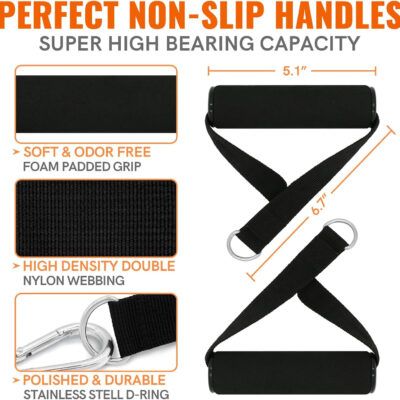 Aihoye Resistance Bands for Working Out, Exercise Bands with Handles, Stretch Bands for Exercise, Workout Bands with Door Anchors for Physical Therapy & Strength Training