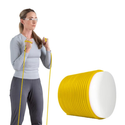 689b4fe6ad108954893d09cbbf880a5ac30a6141b49476d870129.jpg THERABAND Resistance Tubes, Professional Latex Elastic Tubing For Upper & Lower Body, Core Exercise, Physical Therapy, Lower Pilates, At-Home Workouts, & Rehab, 25 Foot, Red, Medium, Beginner Level 3