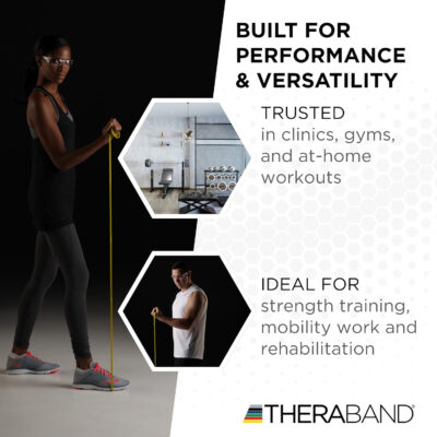 689b4ff3546ec11ac0aa9207f766db35cea66cc14b991545ded22.jpg THERABAND Resistance Tubes, Professional Latex Elastic Tubing For Upper & Lower Body, Core Exercise, Physical Therapy, Lower Pilates, At-Home Workouts, & Rehab, 25 Foot, Red, Medium, Beginner Level 3