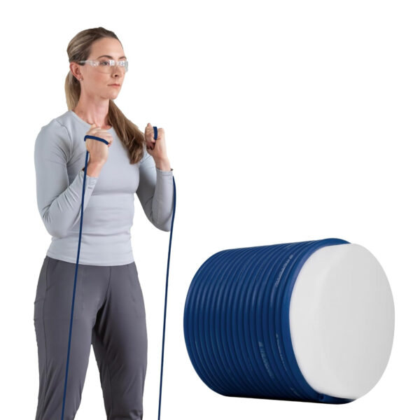 689b4ff6be25e64635e30630f97b1fa72f3224f52bbbc17f4f446.jpg THERABAND Resistance Tubes, Professional Latex Elastic Tubing For Upper & Lower Body, Core Exercise, Physical Therapy, Lower Pilates, At-Home Workouts, & Rehab, 25 Foot, Red, Medium, Beginner Level 3