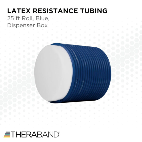 689b4ff84633fec16bdffaa2638a7e128dff695178050c22c468e.jpg THERABAND Resistance Tubes, Professional Latex Elastic Tubing For Upper & Lower Body, Core Exercise, Physical Therapy, Lower Pilates, At-Home Workouts, & Rehab, 25 Foot, Red, Medium, Beginner Level 3