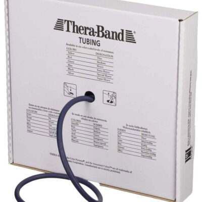 689b4ffac5151803f7946a5a3853f9f5ff65996853aa6e73a190a.jpg THERABAND Resistance Tubes, Professional Latex Elastic Tubing For Upper & Lower Body, Core Exercise, Physical Therapy, Lower Pilates, At-Home Workouts, & Rehab, 25 Foot, Red, Medium, Beginner Level 3