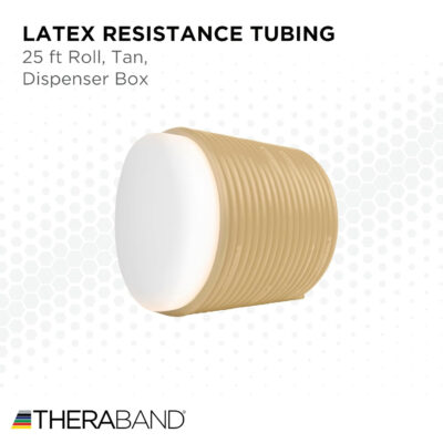 689b50057e55eda2ba7fc9bde4c0f22cfaa277ea3019c60df528e.jpg THERABAND Resistance Tubes, Professional Latex Elastic Tubing For Upper & Lower Body, Core Exercise, Physical Therapy, Lower Pilates, At-Home Workouts, & Rehab, 25 Foot, Red, Medium, Beginner Level 3