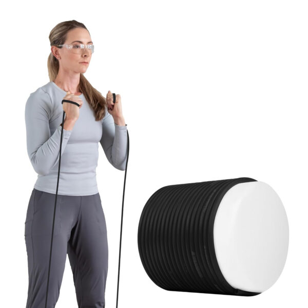 689b5013123f0d5b909db72dcc956f18e34262518763fff34b160.jpg THERABAND Resistance Tubes, Professional Latex Elastic Tubing For Upper & Lower Body, Core Exercise, Physical Therapy, Lower Pilates, At-Home Workouts, & Rehab, 25 Foot, Red, Medium, Beginner Level 3