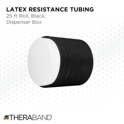 689b50146d61fafc0f6e24cbfb8c38a33ecddbeecb78c984381aa.jpg THERABAND Resistance Tubes, Professional Latex Elastic Tubing For Upper & Lower Body, Core Exercise, Physical Therapy, Lower Pilates, At-Home Workouts, & Rehab, 25 Foot, Red, Medium, Beginner Level 3