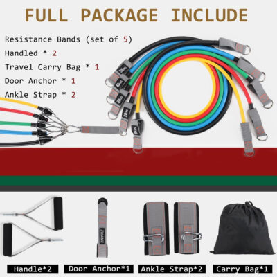 689b506aa73aeadcc8d1dfb60658615c8857019a457f041aabac6.jpg Resistance Bands with Handles, Single Resistance Bands, Exercise Bands with Handles, for Resistance Training, Physical Therapy, Home Workouts, Fitness, Pilates